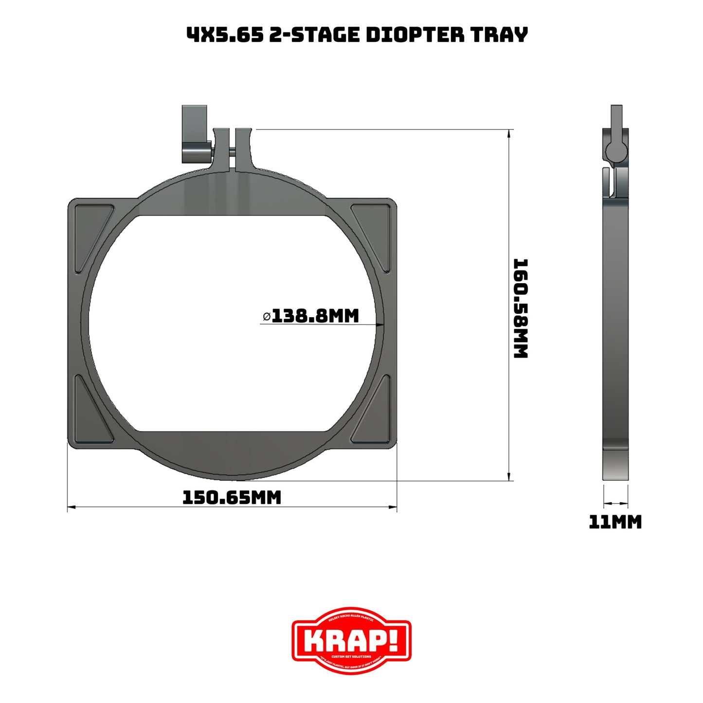 2 - Stage Diopter Tray - KRAP! Custom Set Solutions