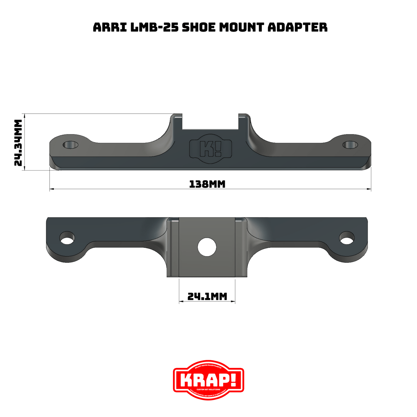 Arri LMB - 25 Shoe Mount Adapter - KRAP! Custom Set Solutions