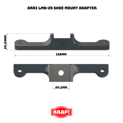 Arri LMB - 25 Shoe Mount Adapter - KRAP! Custom Set Solutions
