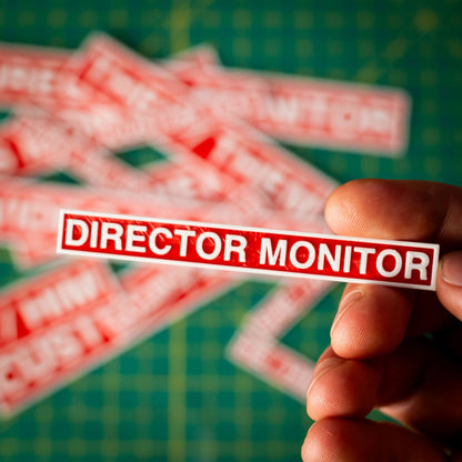 Director Monitor Text Plate - Small - KRAP! Custom Set Solutions