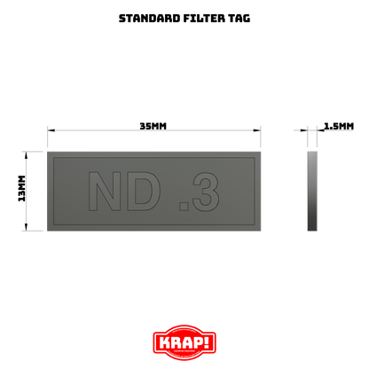 Filter Tag Set - ND Grads - KRAP! Custom Set Solutions