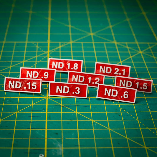 Filter Tag Set - ND's - KRAP! Custom Set Solutions