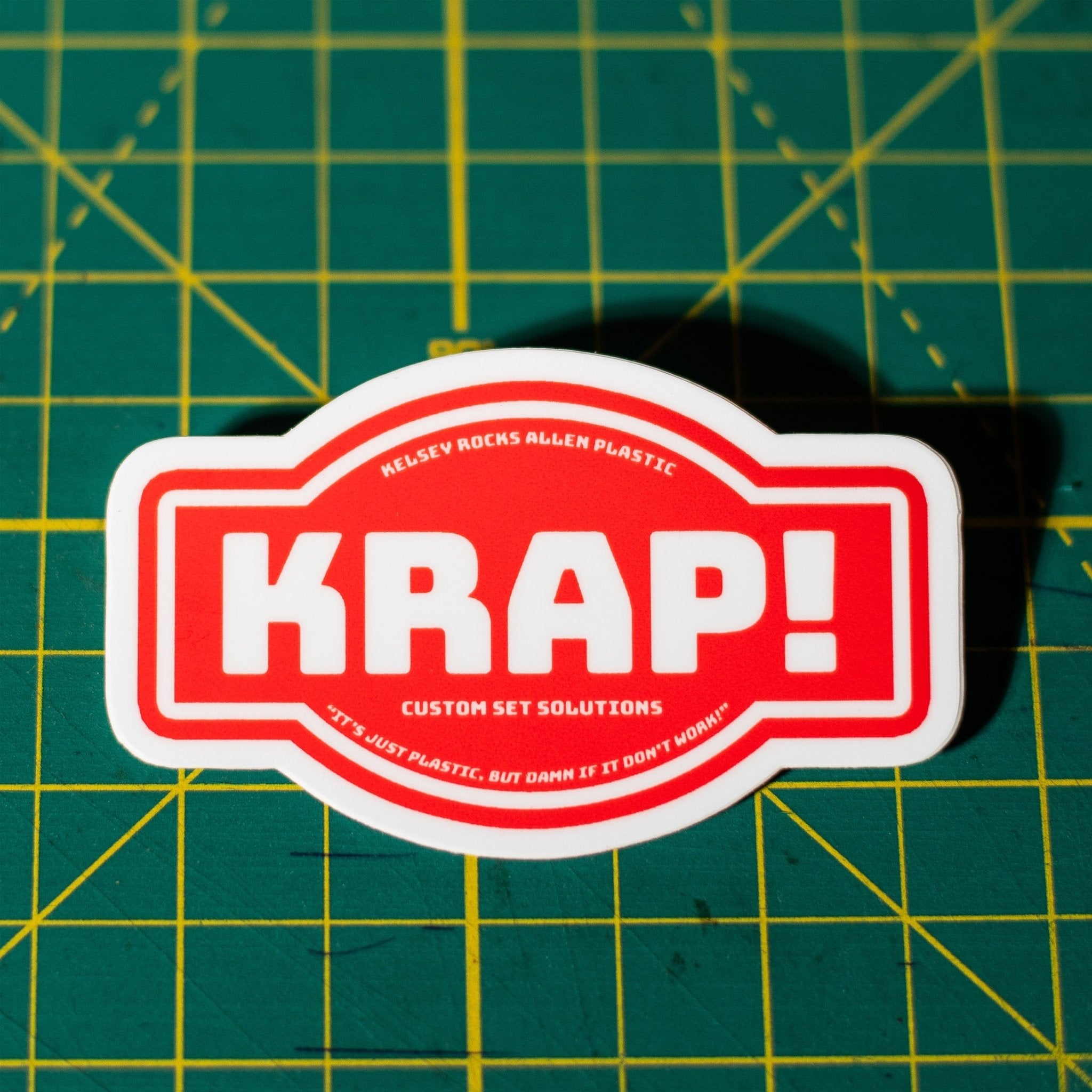 Krap Type KRAP! Logo Sticker – KRAP! Custom Set Solutions