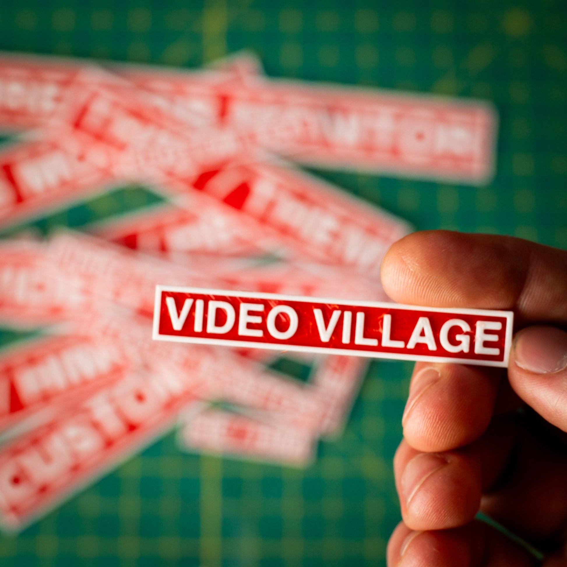 Video Village Text Plate - Small - KRAP! Custom Set Solutions